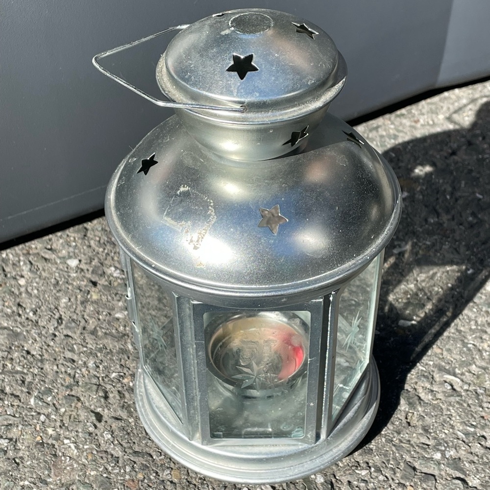 Ikea metal candle holder